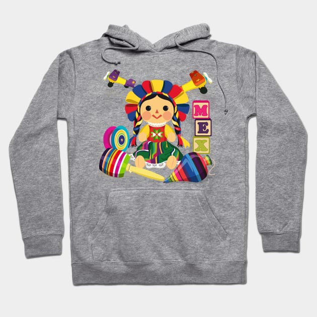 Mexican Toys! Hoodie by Akbaly